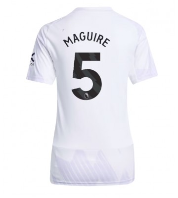 Manchester United Harry Maguire #5 Replika Bortatröja Damer 2025-26 Kortärmad